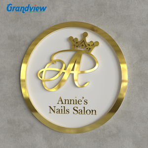 Tùy Chỉnh Kinh Doanh Dấu Hiệu Hội Đồng Quản Trị Ngoài Trời Backlit Thép Không Gỉ Chiếu Sáng Thư 3D Biểu Tượng Tùy Chỉnh enseigne Lumineuse LED Ánh Sáng Dấu Hiệu - Product Image 2