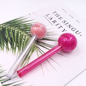 Stock Lovely Beauty Lipstick Lollipop Tubes à rouge à lèvres vides transparents de forme personnalisée avec couvercle rose - Product Image 1