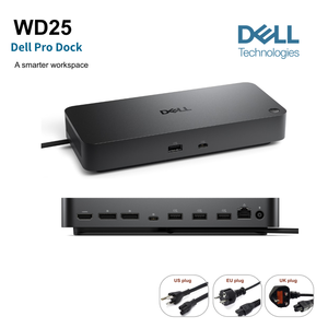 محطة إرساء WD25 USB-C تدعم شاشات رباعية بدقة <span class=keywords><strong>4K</strong></span> وقوة 130 واط للحواسيب المحمولة - Product Image 1