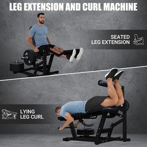 CZFIT Appareil d'entraînement multifonction pour flexion et extension des jambes assises - Équipement de gym pour la force des muscles des jambes, de la taille et de l'abdomen - Product Image 6