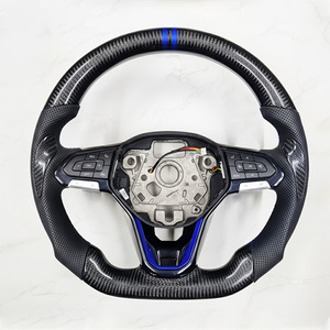 Volante de Fibra de Carbono VW Directo de Fábrica para Volkswagen <span class=keywords><strong>Golf</strong></span> 4 5 6 6r 7 7r 7.5 8 Mk5 6 7 Mk8 Polo Scirocco - Product Image 3