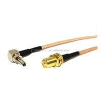 Câble RF WiFi Pigtail IPX vers IPEX UFL femelle, gris, pour carte réseau, câble coaxial 1,13 mm à faible perte