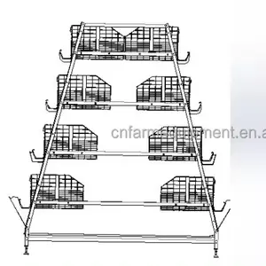 Automatic A frame pullet chicken cage full set designed by experts material customized by customer battery A type pullet cage