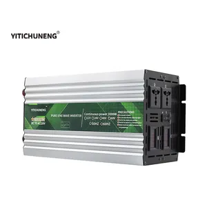 12V 48V Dc 220V Ac Pure Sinus Omvormer 6000W Voor Zonne-Energie Omvormer