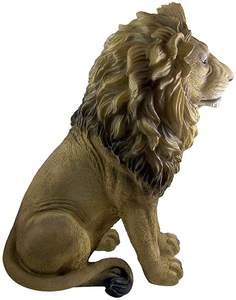 Özel reçine yaşam boyutu aslan heykeli bahçe hayvan heykeli - Product Image 2