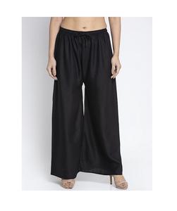 กางเกงพาลาซโซผ้าลินินเรยอนน้ำหนักเบาสำหรับผู้หญิงชุดทำงานฤดูร้อนระบายอากาศได้แบบลำลอง - Product Image 6