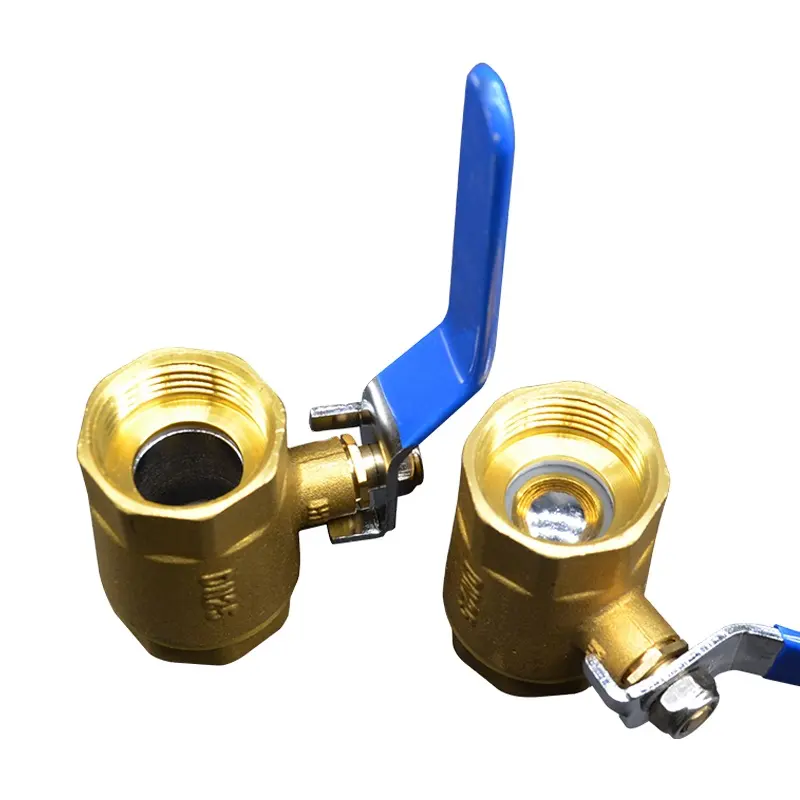 Top quality solid and durable brass ball gas valve switch F thread high temperature copper ball valve forged 1/2" for water use