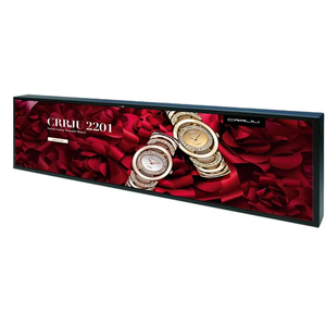 หน้าจอแสดงผลแบบติดผนัง HONGNUO ขนาด 28 28.6 35.5 36.2 37.8 <span class=keywords><strong>38</strong></span> นิ้ว สำหรับใช้งานภายในอาคาร จอ LCD แบบยืดทรงบาร์ สำหรับโฆษณาบนชั้นวางสินค้า รองรับ OEM - Product Image 6