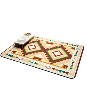 Alfombrilla de goma de barro de diatomeas fácil de limpiar de lujo, alfombrillas antifugas y antideslizantes para alimentación de mascotas para gatos y perros - Product Image 2