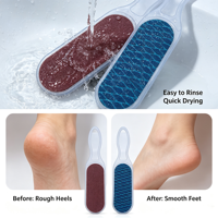 Râpe à pieds double face (grossière et fine) avec trou de suspension pour supermarchés, salons de beauté et vente en gros