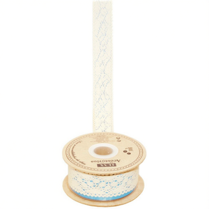 แถบลูกไม้ ILAN ขนาด 3.5 ซม. x 8 ม. สีครีม สำหรับงานประดิษฐ์และเย็บผ้า - Product Image 1