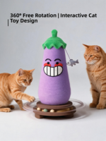 Griffoir pour chat aubergine violet avec niche et balle de jeu – Design unique et élégant pour l'escalade avec sisal