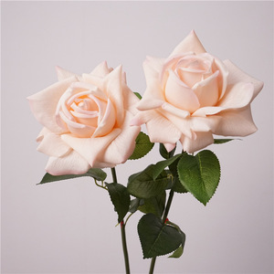 Flor Artificial Realista de Alta Calidad, Rosa Austin Individual, Decoración de Mesa para Interiores, Flor Artificial para Bodas - Product Image 3