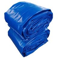 Bâche en PE tissée bleue 120g sur mesure, fournie par l'usine, tissu industriel pour diverses applications, enduit imperméable pour sacs et voitures