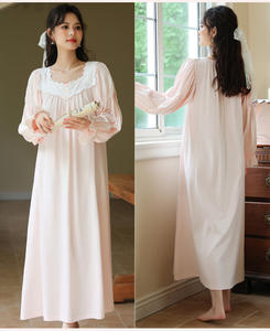 <span class=keywords><strong>Camicia</strong></span> <span class=keywords><strong>da</strong></span> <span class=keywords><strong>notte</strong></span> in <span class=keywords><strong>cotone</strong></span> a maniche lunghe <span class=keywords><strong>da</strong></span> donna confortevole pigiama dolce primavera lungo stile morbido autunno - Product Image 6