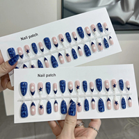 Kit de 30 faux ongles de haute qualité à prix de gros avec emballage personnalisé, ongles à presser fabriqués à la machine pour le nail art