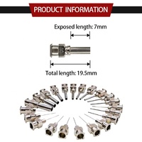 Pistolet à colle à buse industrielle précise pointe de distribution de haute précision aiguille de seringue en acier inoxydable en métal pour la distribution