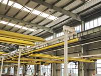 Système de pont roulant suspendu à double poutre flexible KBK, personnalisation pour lignes d'assemblage et lignes de production usinées