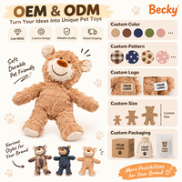 Jouet à mâcher interactif pour chien en peluche trois couleurs, très populaire, en coton et latex écologiques, avec fonction sonore, pour les propriétaires d'animaux