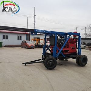 جهاز حفر آبار متين ومحمول يعمل بالديزل بطول 600 متر مع مضخة طين لحفر آبار المياه وأخذ عينات اللب - Product Image 5