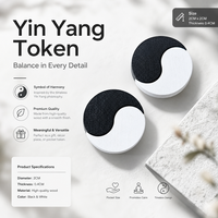 Jeu de jetons Yin Yang en bois, pièces noires et blanches imbriquées, écologique, durable, jeu de société éducatif pour la famille, marqueur de dualité, cadeau