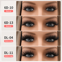 Faux cils Mao - Effet 3D, sans cruauté animale et réutilisables, bande transparente invisible, emballage et logo personnalisés, commandes en gros acceptées