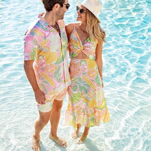 Camisas Hawaianas de Manga Corta Aloha Modernas de Nuevo Diseño al por Mayor, Camisas de Playa para Hombre con Estampado de Diseño Personalizado - Product Image 5
