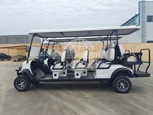 Voiture de tourisme électrique classique RC à 3 rangées, blanche, 8 places, batterie au plomb, 60 km/h, temps de charge 5-7h, idéale pour les hôtels et les quais - Nouveauté très demandée - Product Image 4