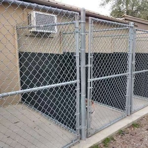 Clôture de sécurité industrielle électrique pour la protection des usines et des cours, en treillis métallique galvanisé à mailles losangées, haute 6 - Product Image 2