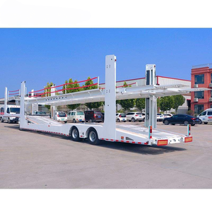 Bon <span class=keywords><strong>prix</strong></span> Remorques de <span class=keywords><strong>voiture</strong></span> à suspension pneumatique à levage hydraulique <span class=keywords><strong>Remorque</strong></span> de <span class=keywords><strong>voiture</strong></span> à 2 essieux à vendre - Product Image 2