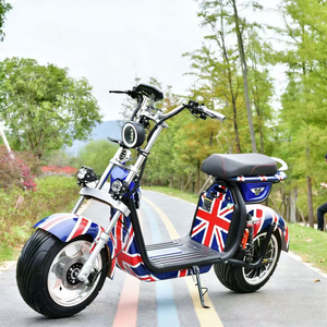 Scooter électrique Citycoco à pneus larges, batterie lithium 2000W 60V 12Ah/20Ah, <span class=keywords><strong>moto</strong></span> hybride, scooter électrique Chopper - Product Image 1