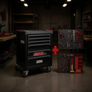 Caja de herramientas Starrett 516 St6nmm con ruedas y juego de organizadores para uso en taller - Product Image 1