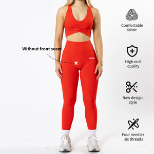 Custom Eco Friendly ragazze Gym Wear Booty Lift allenamento <span class=keywords><strong>2</strong></span> pezzi Yoga set Activewear per le donne - Product Image 2