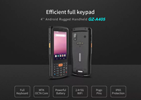 Lecteur de codes-barres portable Android robuste 4 pouces le moins cher avec poignée pistolet, PDA médical, scanner PDA avec clavier QWERTY