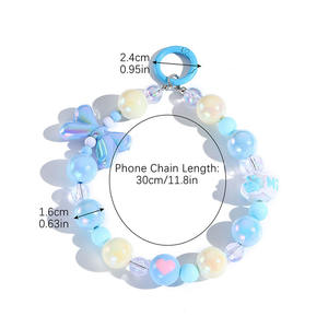 Kit de fabrication de porte-clés en acrylique <span class=keywords><strong>lettre</strong></span> LOVE <span class=keywords><strong>Cube</strong></span> pour sacs sac à main <span class=keywords><strong>perle</strong></span> étoile visage souriant - Product Image 6