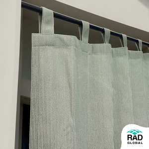 Moon Stone Eyelet Outdoor Curtains 180 GSM with Soft Sage Green Tone and <b>Light</b> Filtering Fabric for Calm Balcony - Product Image 2