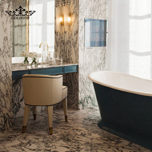 Losas de Mármol Arabescato GOLDTOP Fouquets para Proyectos Hoteleros en Nueva York, para Encimeras de Baño y Revestimientos de Pared - Product Image 5
