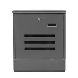 Hot Sales Op Maat Gemaakt Zwart Outdoor Modern Design Mailbox Slotvlag Vervangende Postbus Mount Brievenbus