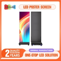 Pieghevole LED Poster Display a LED Flip-up schermo protezione Gob p1.8 p2.5 portatile rapido installazione LED Poster ad alta aggiornamento