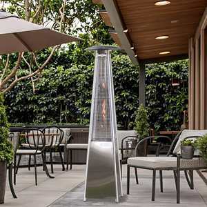 Thép không gỉ hiện đại khí nóng tháp xung đánh lửa dễ dàng lắp ráp cảnh quan ngoài trời sử dụng máy sưởi hiên hóa lỏng di chuyển - Product Image 1