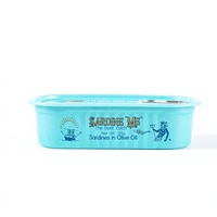 Boîte de conserve de sardines coniques personnalisée de 125 ml, empilable, format 1/4 Club, avec impression personnalisée # 311 EOE pour les paquets de sardines