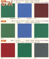 Piso Deportivo Profesional de PVC para Interiores, Antideslizante, Resistente al Desgaste, con Absorción de Impactos de 4.5 mm, para Baloncesto, Bádminton y Gimnasio