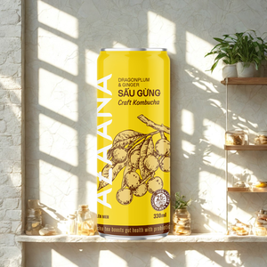 ชาผลไม้ขิงคอมบูชาแบบแห้งสไตล์เวียดนามบรรจุกล่องชาที่มีความสมดุลอย่างสมบูรณ์แบบมีรสชาติอร่อยได้รับการรับรองฮาลาล - Product Image 6