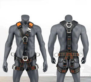CE Protección contra caídas Seguridad de vida Cuerpo completo Cable de <span class=keywords><strong>escalada</strong></span> al aire libre internacional de cinco puntos Juego de cinturón de seguridad de operación a gran altitud - Product Image 2