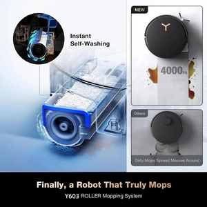 Aspiradora Robótica de Plástico Ultrafina AIVI 3D con Mopa Húmeda, Succión de 18KPa, Limpieza Sónica Automática para Uso en Hoteles - Product Image 5