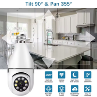 Usine Vente Chaude Caméra De Sécurité Ampoule Réseau IP Caméra 360 Caméra De Sécurité HD Avec Vision Nocturne Télécommande