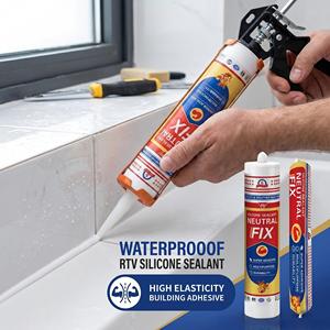 Scellant <span class=keywords><strong>silicone</strong></span> anti-moisissure pour la construction, imperméable, blanc, neutre, adhésif <span class=keywords><strong>sanitaire</strong></span> pour la cuisine, la salle de bain, la baignoire, les joints de carrelage - Product Image 1