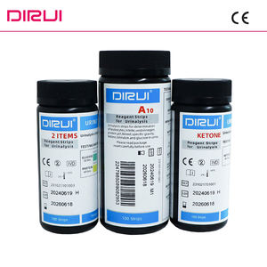 Système d'analyse d'<span class=keywords><strong>urine</strong></span> de cétone d'usine de <span class=keywords><strong>Dirui</strong></span> 100 bandelettes/bandelettes de test d'<span class=keywords><strong>urine</strong></span> complètes en bouteille - Product Image 1