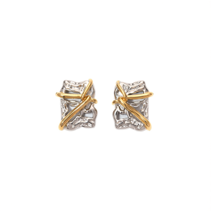 Boucles d'oreilles tendance en acier inoxydable 316L avec placage or PVD, design durable et résistant - Product Image 2