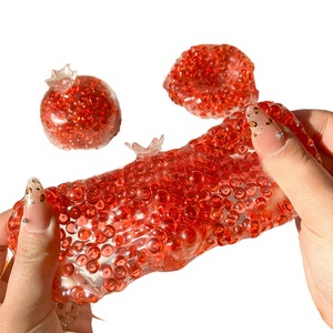 Juguete Blandito de Granada de TPR de 6 cm, Juguete Antiestrés Pegajoso con Forma de Fruta Simulada para Niñas - Product Image 2